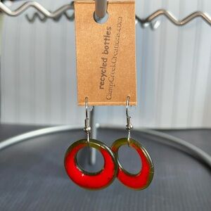 Recycled Bottles Earrings